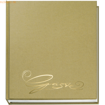 Gästebuch Classic 205x240mm 144 Seiten gold