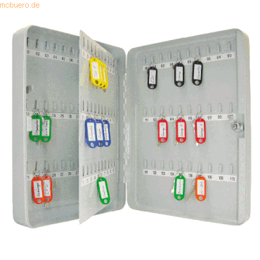 Schlüsselschrank 110 Haken lichtgrau