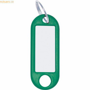 Schlüsselanhänger mit Ring 18mm VE=10 Stück grün