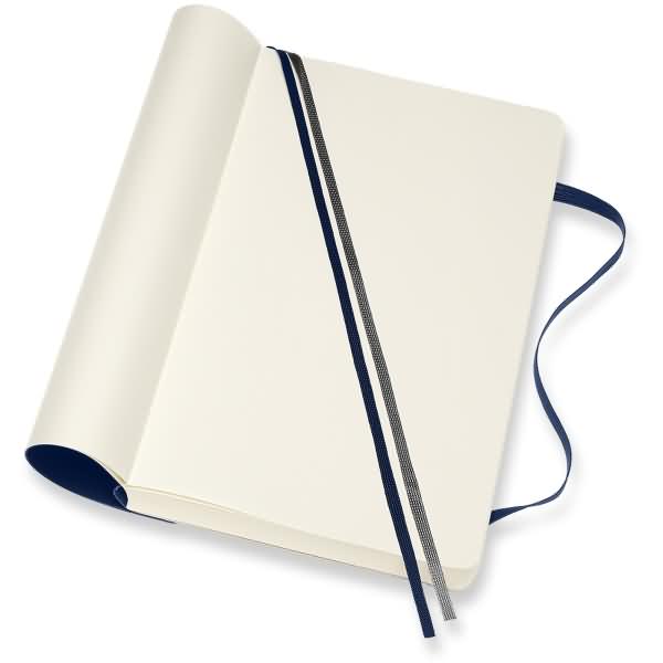 Moleskine Notizbuch Large A5 blanko 200 Blatt Softcover saphir mcbuero.de