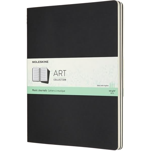Moleskine Notizbuch Cahier Notenlineatur XL 19x25cm 100g/qm Softcover