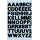Buchstabenetiketten 76x120mm schwarz 2 Blatt / 104 Etiketten - Bild1