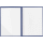 Bewerbungsmappe Karton Linienstruktur 2-teilig blau - Bild1