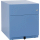 Rollcontainer Note NWA 1x Auszug + 1x HR-Schub HxBxT 495x420x565mm blau - Bild1