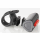 LED-Akku-Fahrradrücklicht Twin mit Bodenbeleuchtung schwarz Luxpremium 200F - Bild1