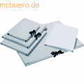 Graukarton-Sammelmappe mit Band