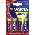 Varta Maxi Tech Batterien Mignon VE=4