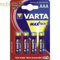 Varta Maxi Tech Batterien Micro VE=4