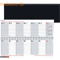 Tischkalender 29,7x10,5cm schwarz