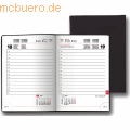 Taschenkalender A6 1Tag/Seite schwarz