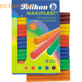 Nakiplast Knetmasse 18 Stangen 6 Farben
