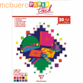 Tonzeichenpapierblock A4 130g sort. 20Bl
