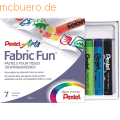 Stoffmalkreiden 7-Farben-Set