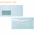 Kuvertierhlle 114x229 gummiert wei 75g