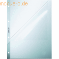 Leitz Prospekthllen A4 oben+seitl. off.