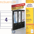 Zweckf.Ordner-Etiketten 4761 wei VE=100