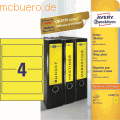 Zweckf.Ordner-Etiketten 4769 gelb VE=80