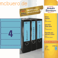 Zweckf.Ordner-Etiketten 4767 blau VE=80