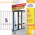 Zweckf.Ordner-Etiketten 4758 wei VE=125