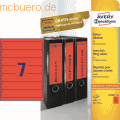 Zweckf.Ordner-Etiketten 4762 rot VE=140