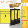 Zweckf.Ordner-Etiketten 4765 gelb VE=140