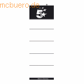 5* Einsteckrückenschilder 80mm wei VE=10