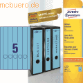Zweckf.Ordner-Etiketten 4749 blau VE=80