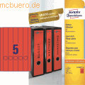 Zweckf.Ordner-Etiketten 4748 rot VE=80