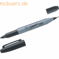 Permanentmarker Sharpie Twin Tip schwarz