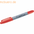 Permanentmarker Sharpie Twin Tip rot