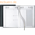 Buchkalender 14,8x2cm 1 Tag/Seite schw.