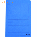 Exacompta - Sichtmappe A4 120g/qm Karton blau VE=100 Stück
