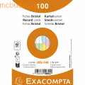 Exacompta - Karteikarte 10854E A6 liniert sortiert 100 Stück