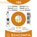 Exacompta - Karteikarte 10852E A7 liniert sortiert 100 Stück