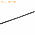 GBC - Plastikbinderücken 8mm 21 Ringe schwarz VE=100 Stück