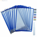 Tarifold - Sichttafel A5 blau 10 Stück mit 5 Aufsteckreitern 25mm