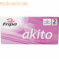 Fripa - Kosmetiktuch akito 6011107 21x20cm 2-lagig weiß 100 Stück