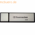 Soennecken - USB-Stick 71612 2.0 8GB schwarz/silber