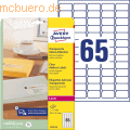 Avery Zweckform - Etiketten 38,1x21,2mm transparent Polyesterfolie Laser/Copy VE=1625 Stück
