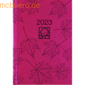 Zettler - Buchkalender 876 2023 14,5x21cm 1 Tag/1 Seite rot