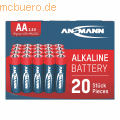 Ansmann - Batterie 5015548 Alkaline Mignon AA LR6 20 Stück