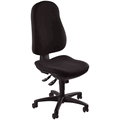 Topstar - Bürodrehstuhl Support SY ohne Armlehnen - schwarz Sicherheitsdoppelrollen für al.