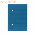 Falken - Umlaufmappe 80004179 A4 2 Sichtlöcher blau 100 Stück