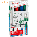 edding - Flipchartmarker 380 4-380-4-2 1,5-3mm sortiert 4 Stück