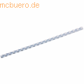 GBC - Plastikbinderücken 8mm 21 Ringe weiß VE=100 Stück
