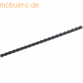 GBC - Plastikbinderücken 10mm 21 Ringe schwarz VE=100 Stück