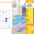 Avery Zweckform - CD-Etiketten 117mm weiß VE=50 Stück