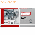 Novus - Heftklammern 24/6 DIN verzinkt VE=1000 Stück