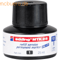 Edding - Nachfülltinte edding MTK 25 refill service für edding Permanentmarker 25ml schwarz