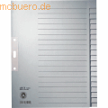 Leitz - Register A4 blanko 100g/qm 20-teilig grau